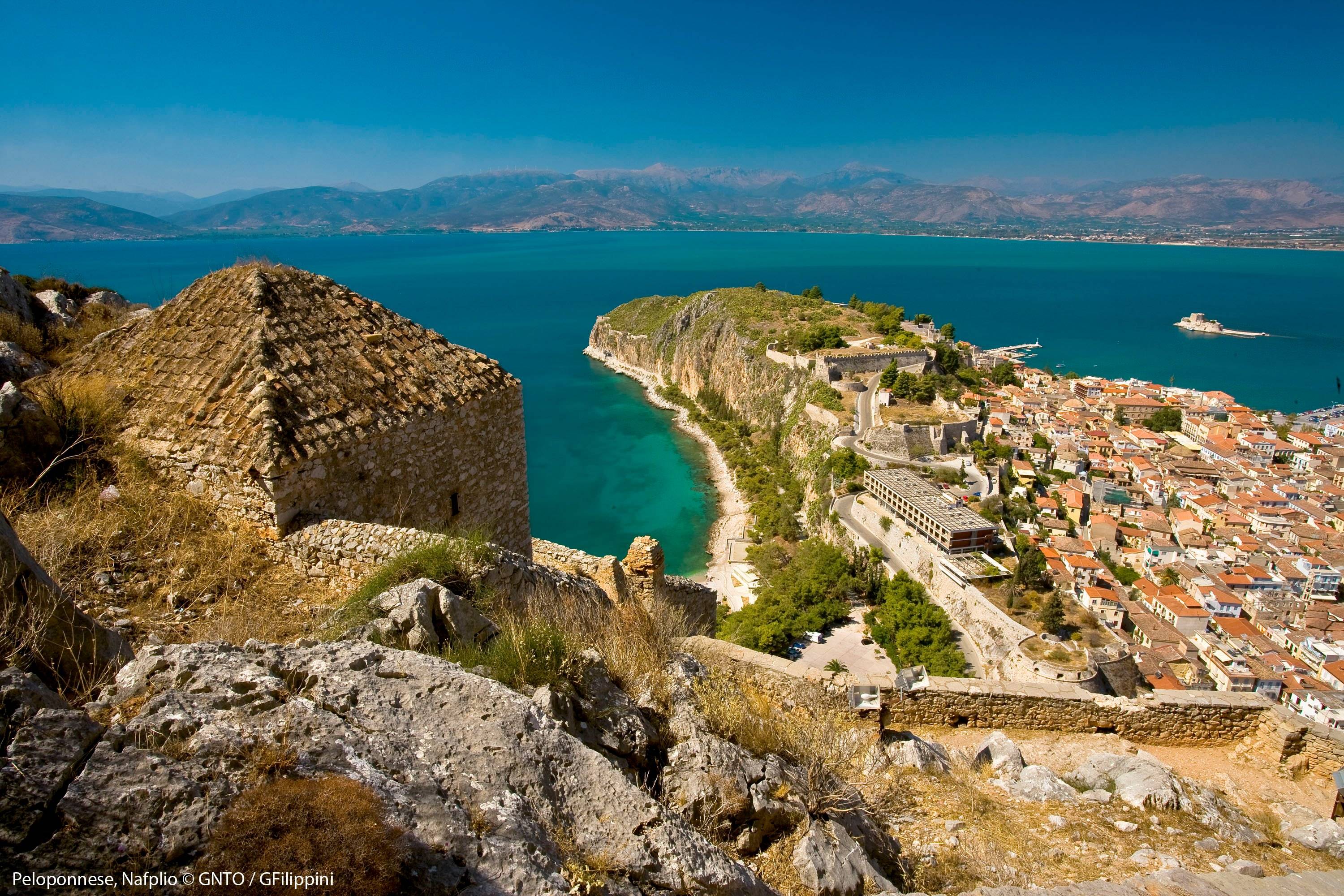 Die byzantinische Stadt Mystra und die malerische Stadt Nafplion