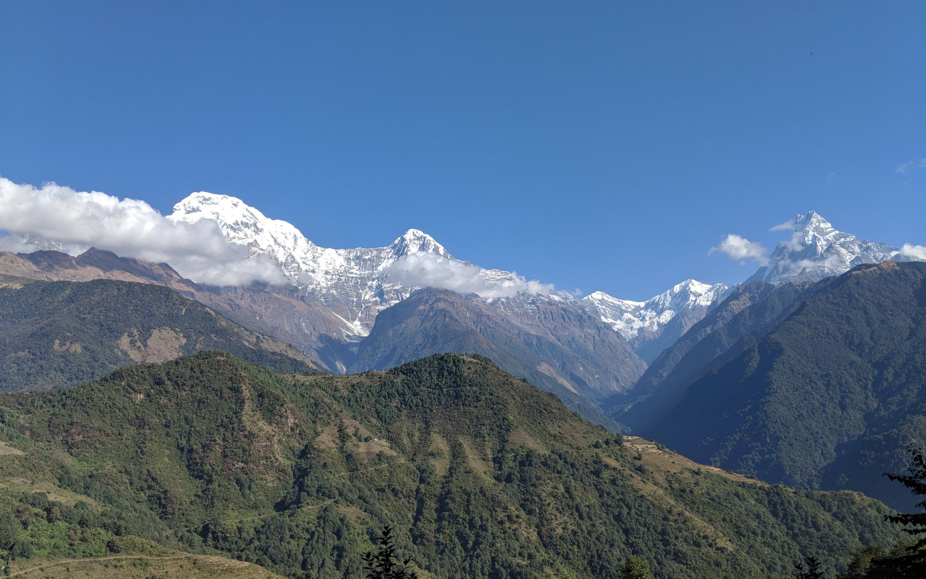 Fin du trek jusqu'à Pokhara