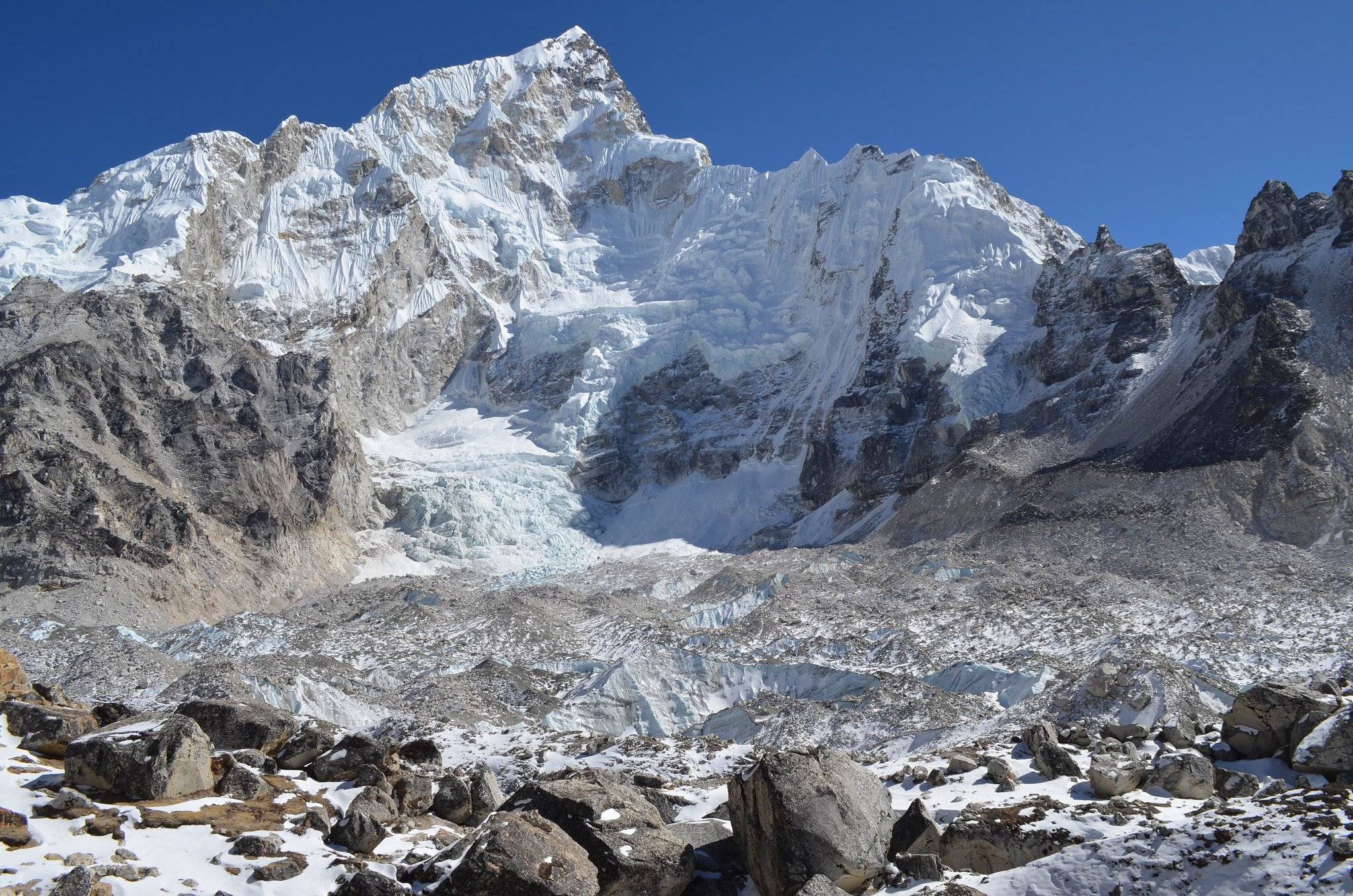 Ascension jusqu'au camp de base de l'Everest