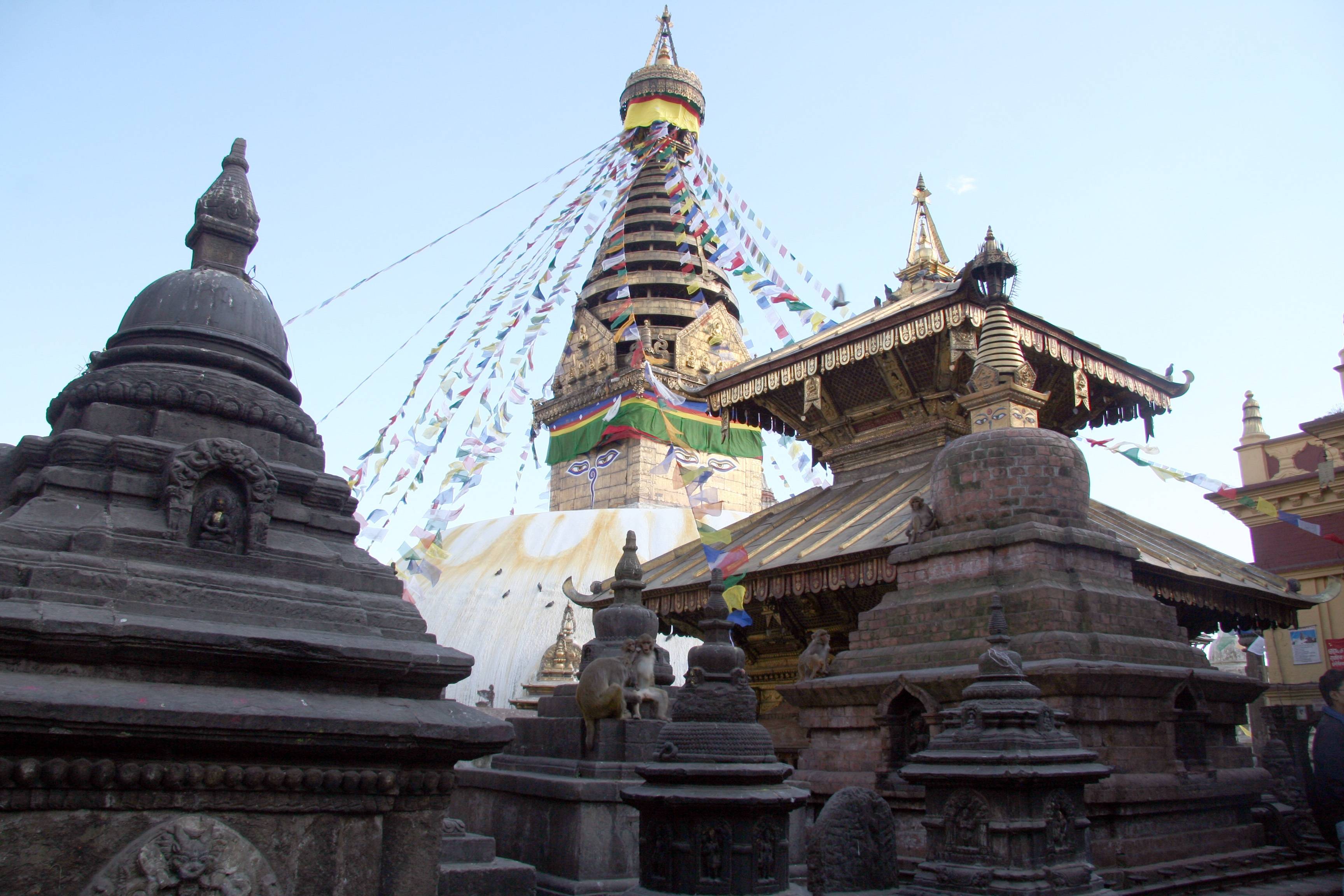 Visite de Kathmandu : Patan Durbar Square, Swayambhunath & Boudhanath
