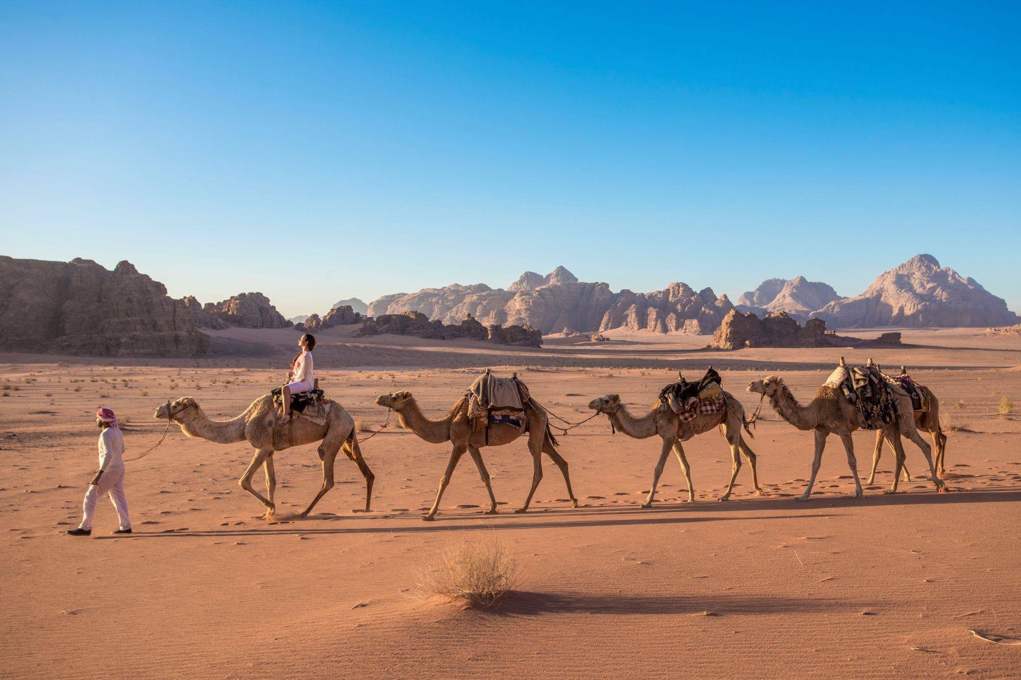 Die Rote Wüste des Wadi Rum durchstreifen