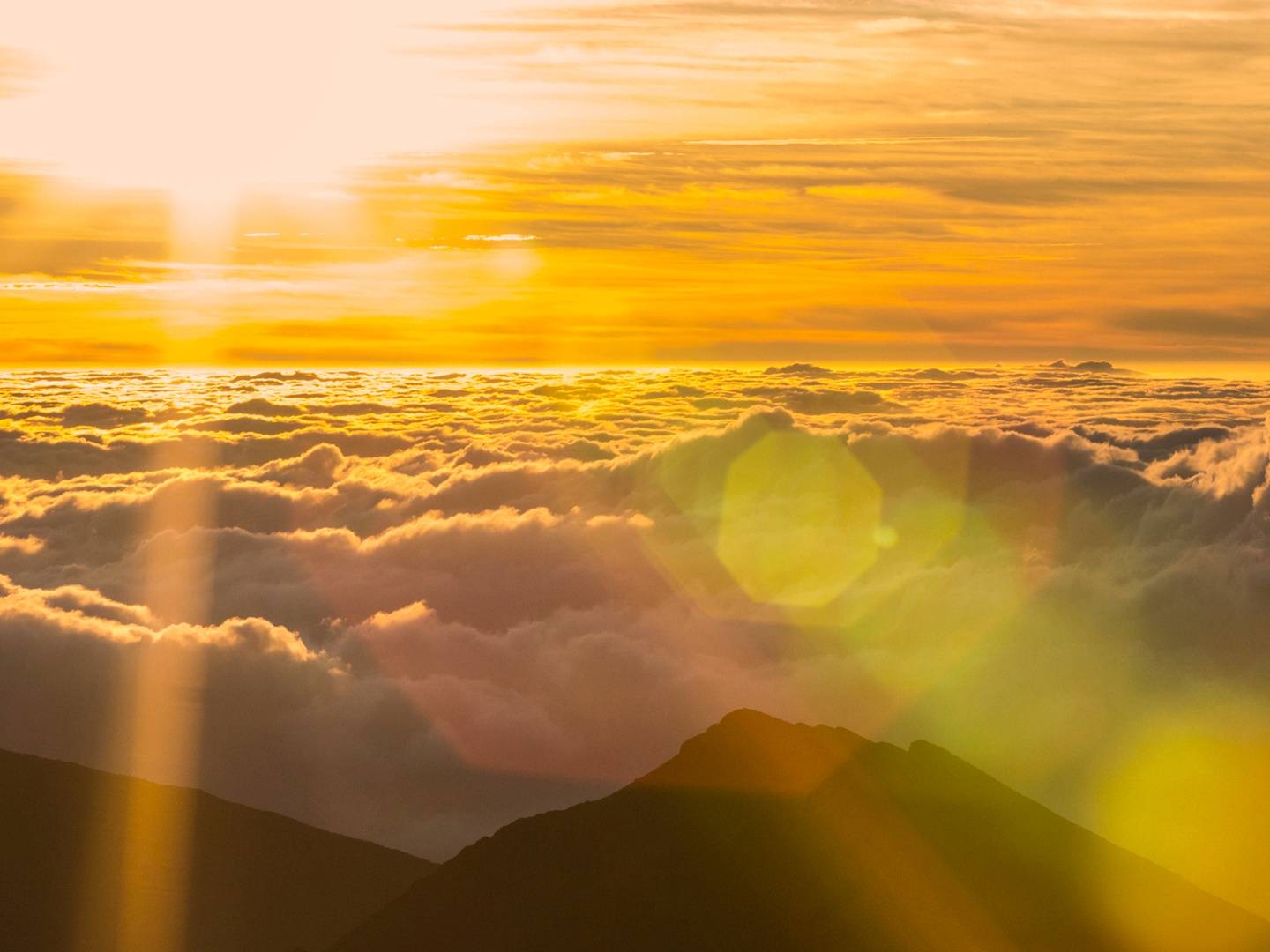 Village Paia / Coucher du soleil au Volcan Haleakala