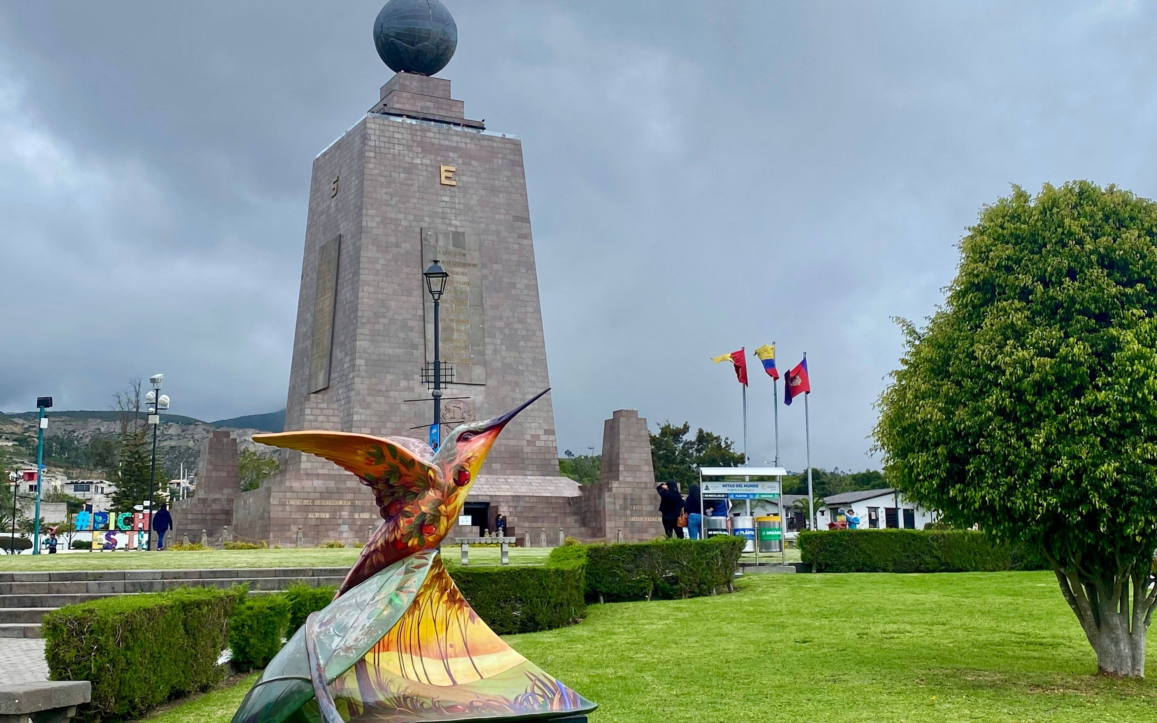 Goldkirchen von Quito und Äquatorlinie