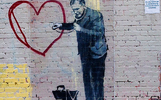 Peaceful Heart Doctor di Banksy, San Francisco