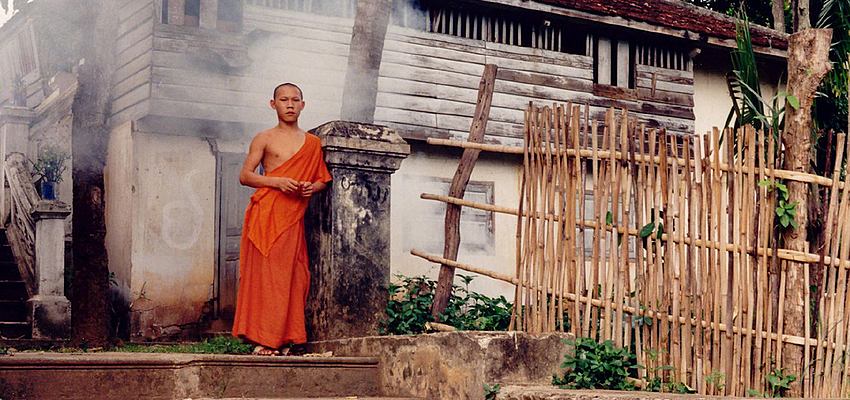 Monje budista de Laos