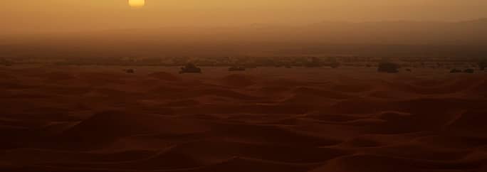 Étendue de dunes au sud du 'Maroc