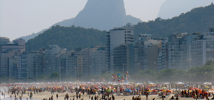 La spiaggia di Copacabana a Rio de Janeiro