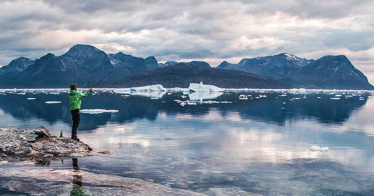 Greenland fire sky Wall Mural | Buy online at Abposters.com