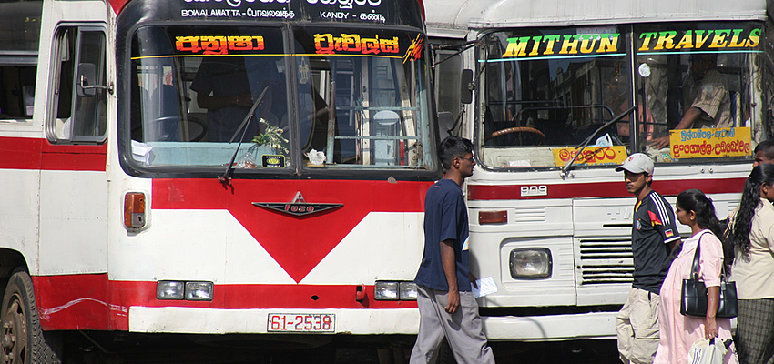 A bus in Sri Lanka
