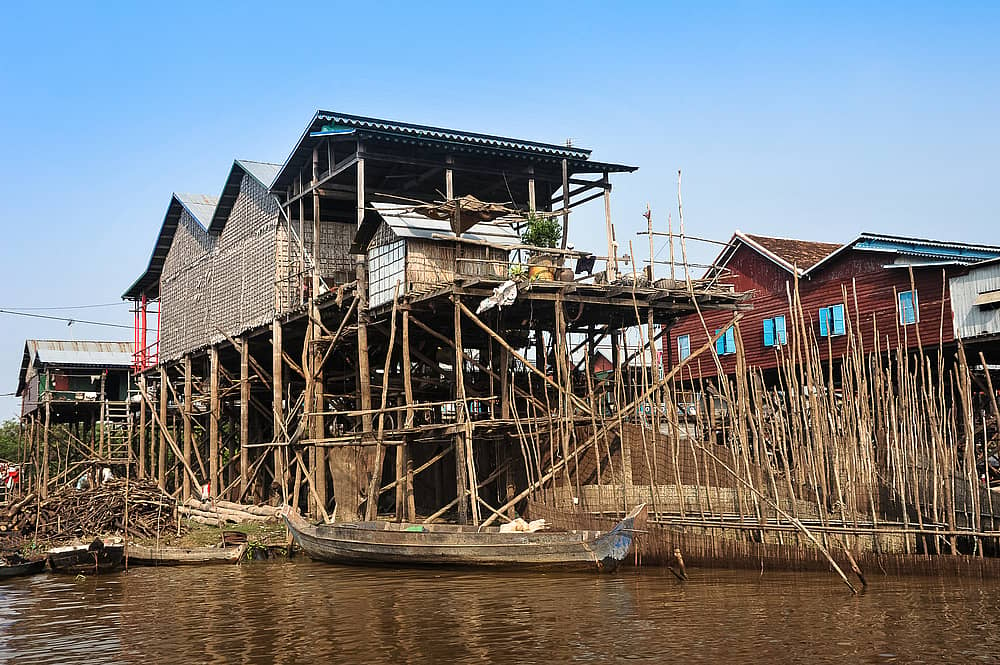 De omgeving van Siem Reap per fiets, auto en boot