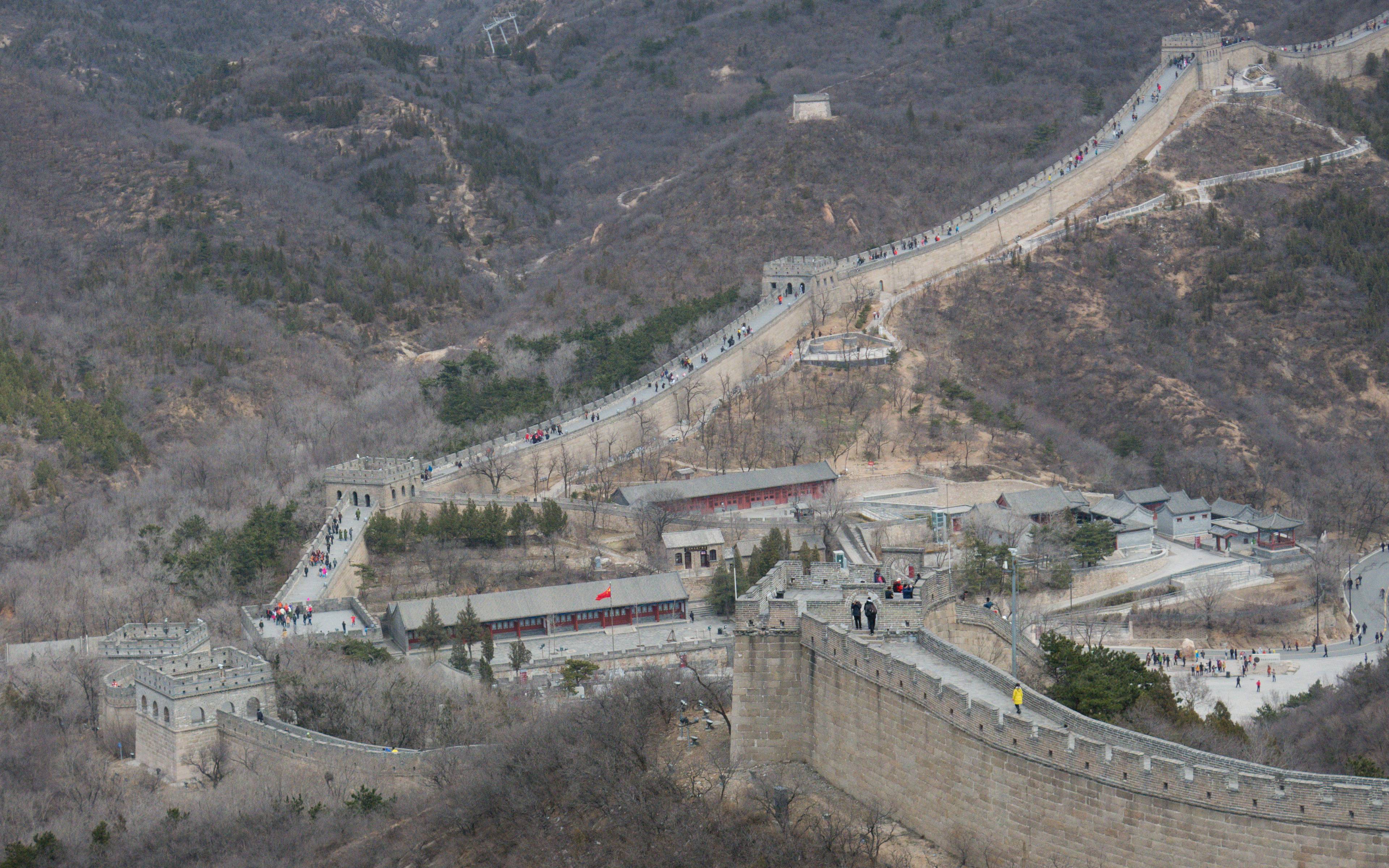 Die Chinesische Mauer von Oben 