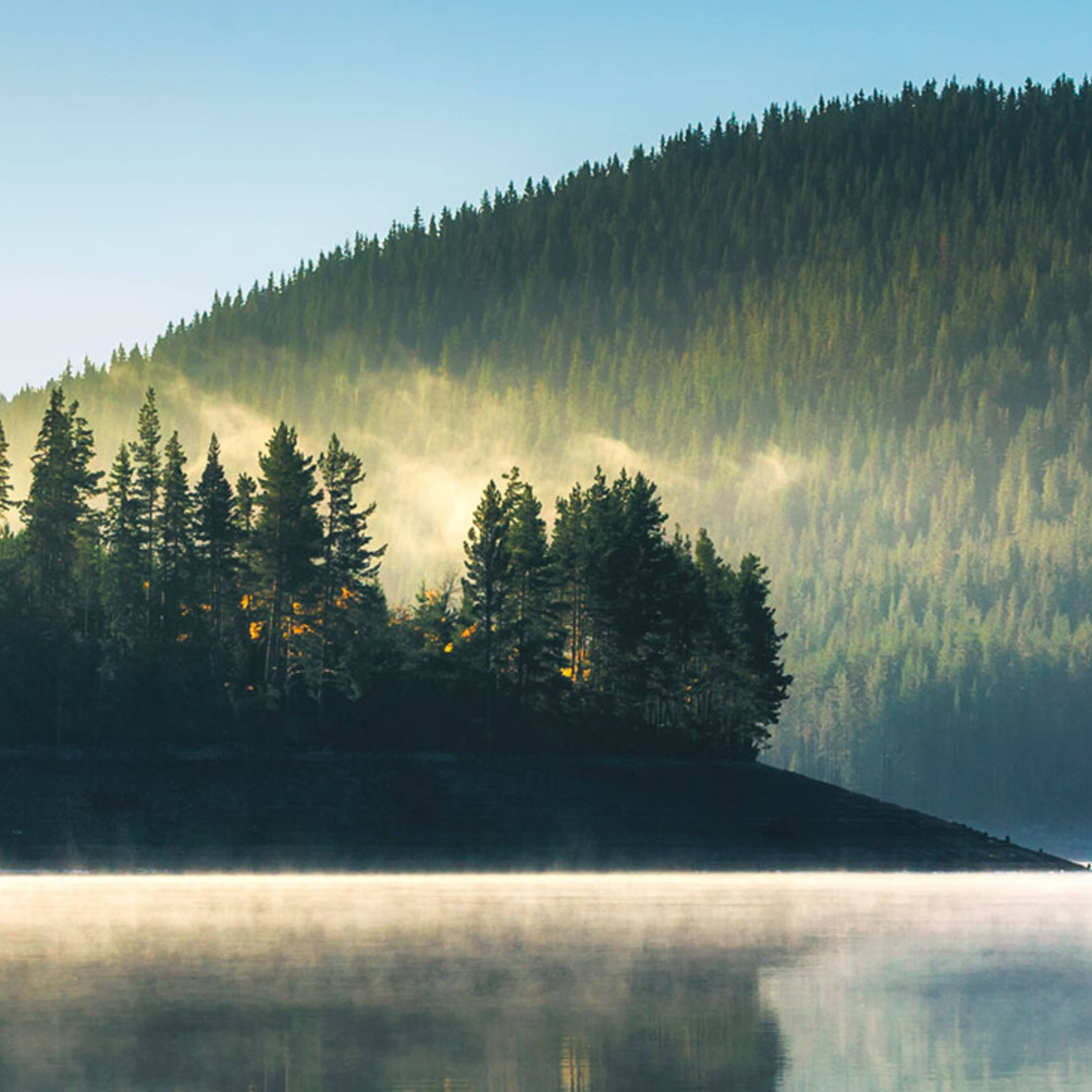 Beautiful Lake and mountains, morning shot