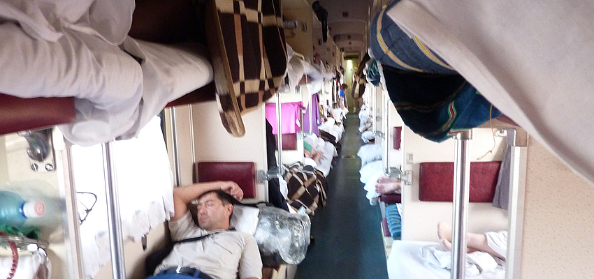 The atmosphere in second class in the Trans-Siberian
