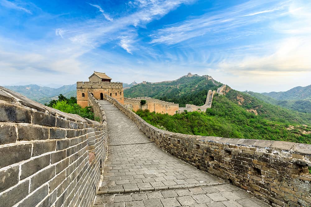 ​Chinesische Mauer und Fußreflexzonenmassage