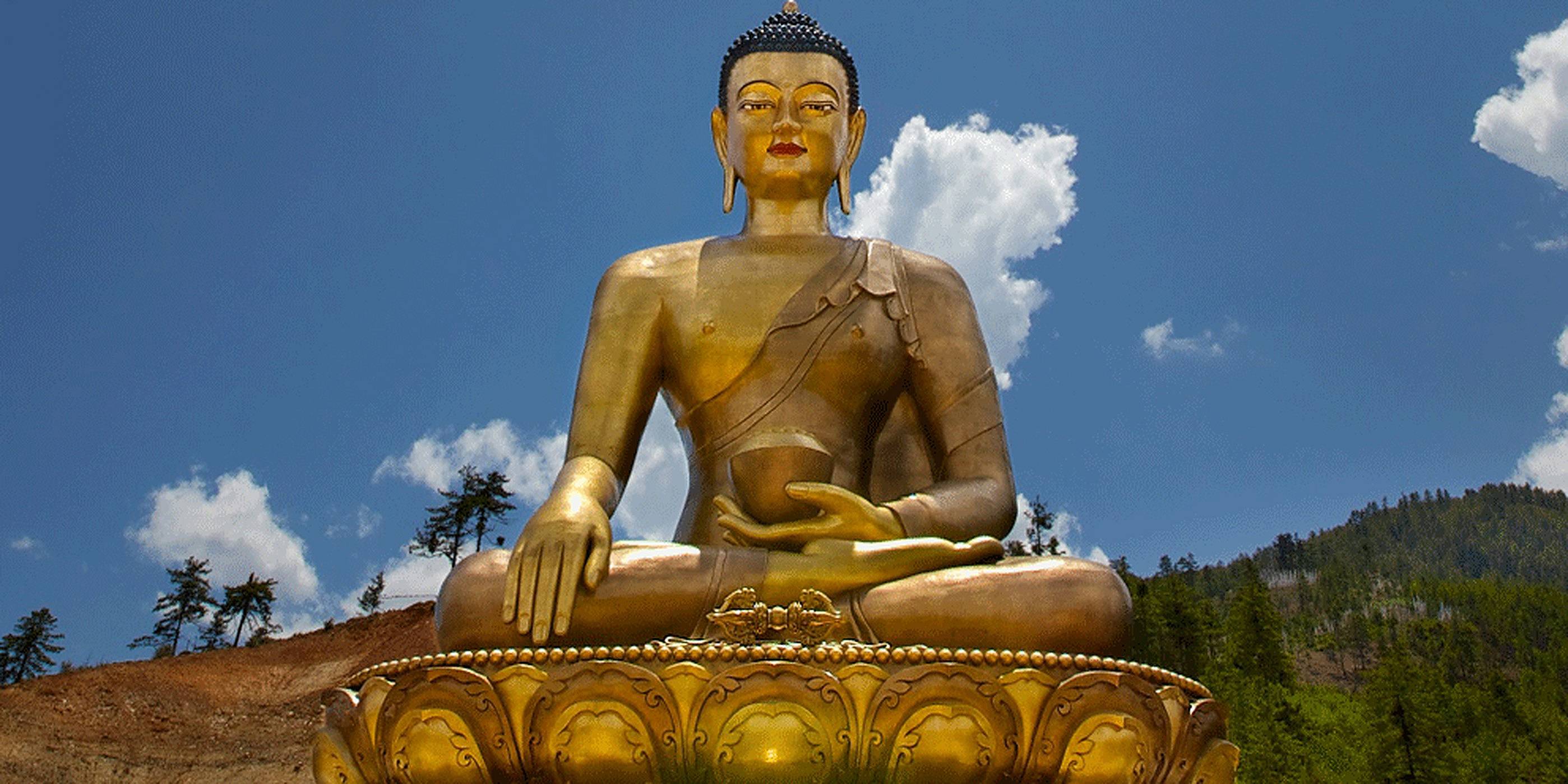 Die gigantische Buddha Statue in Thimphu 