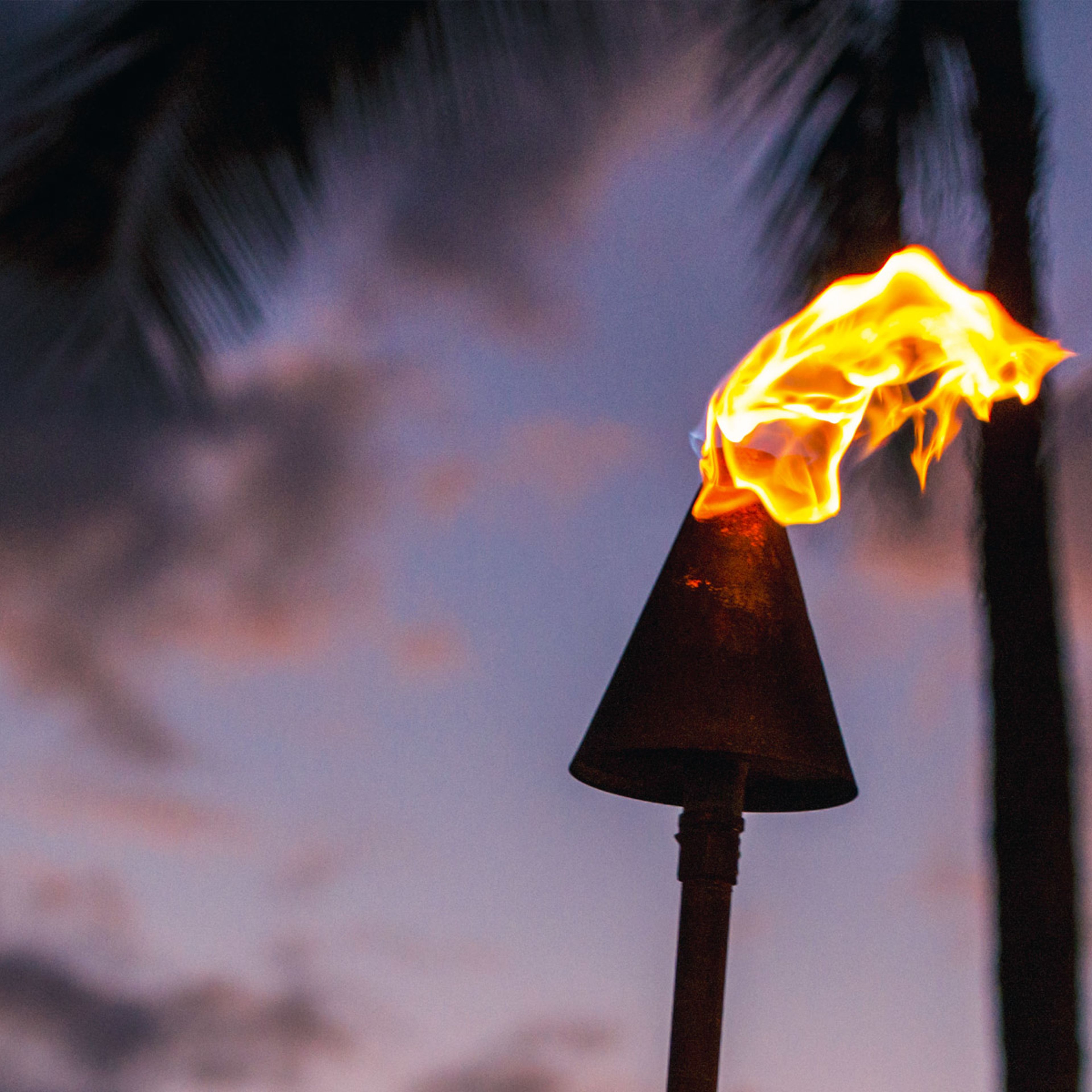 Torch Lighting in Waikiki on Sunset