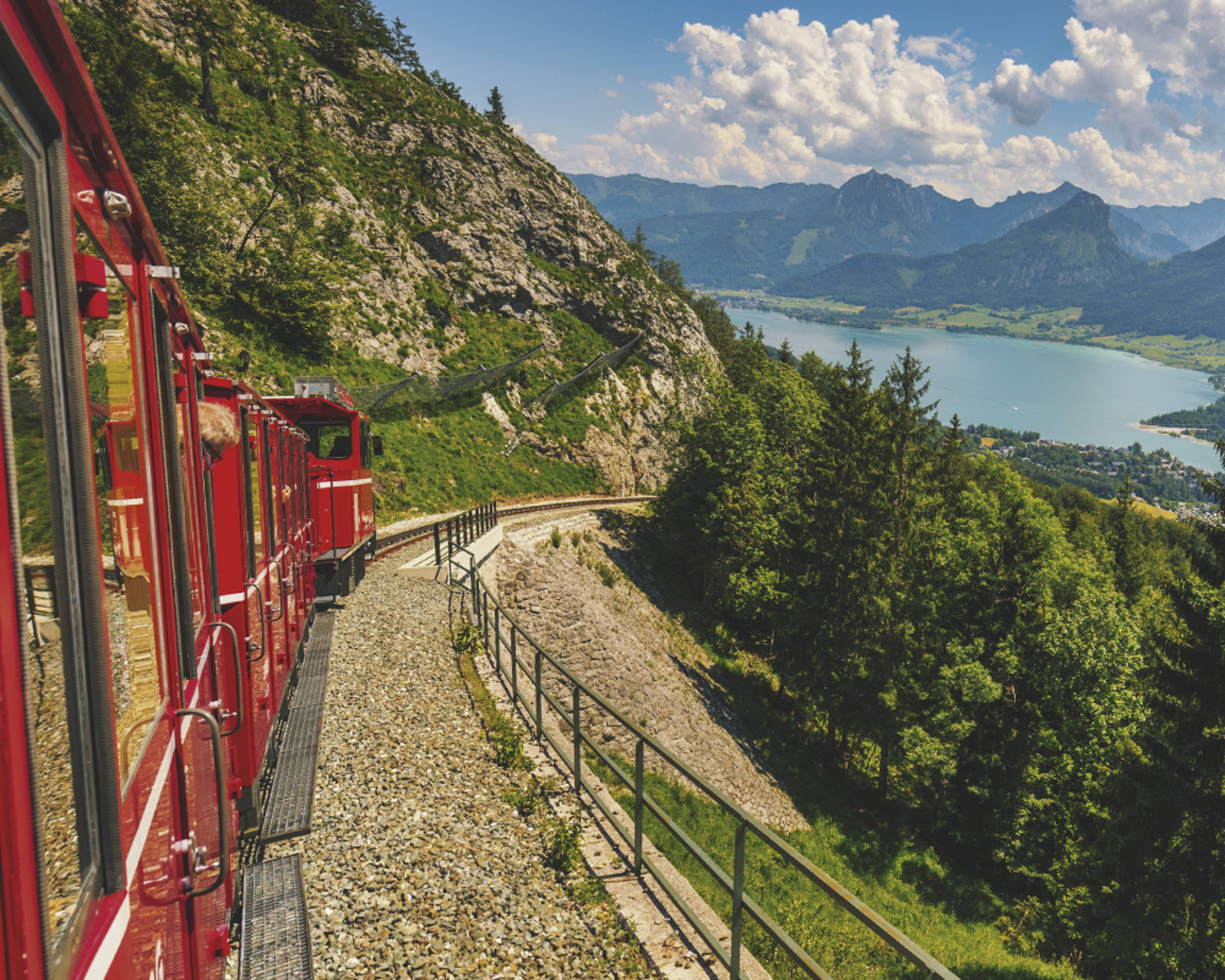 Mit dem Zug fahren um in Österreich zu reisen