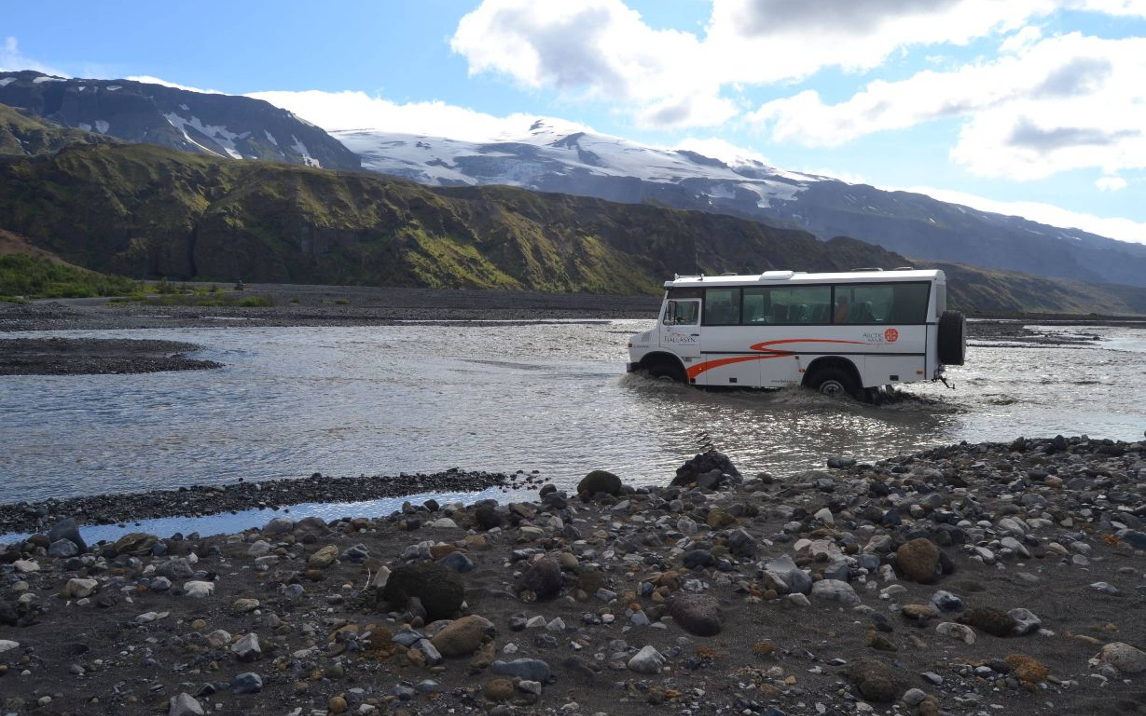 Naturschutzgebiet Þórsmörk am Gletscher Eyjafjallajökull 
