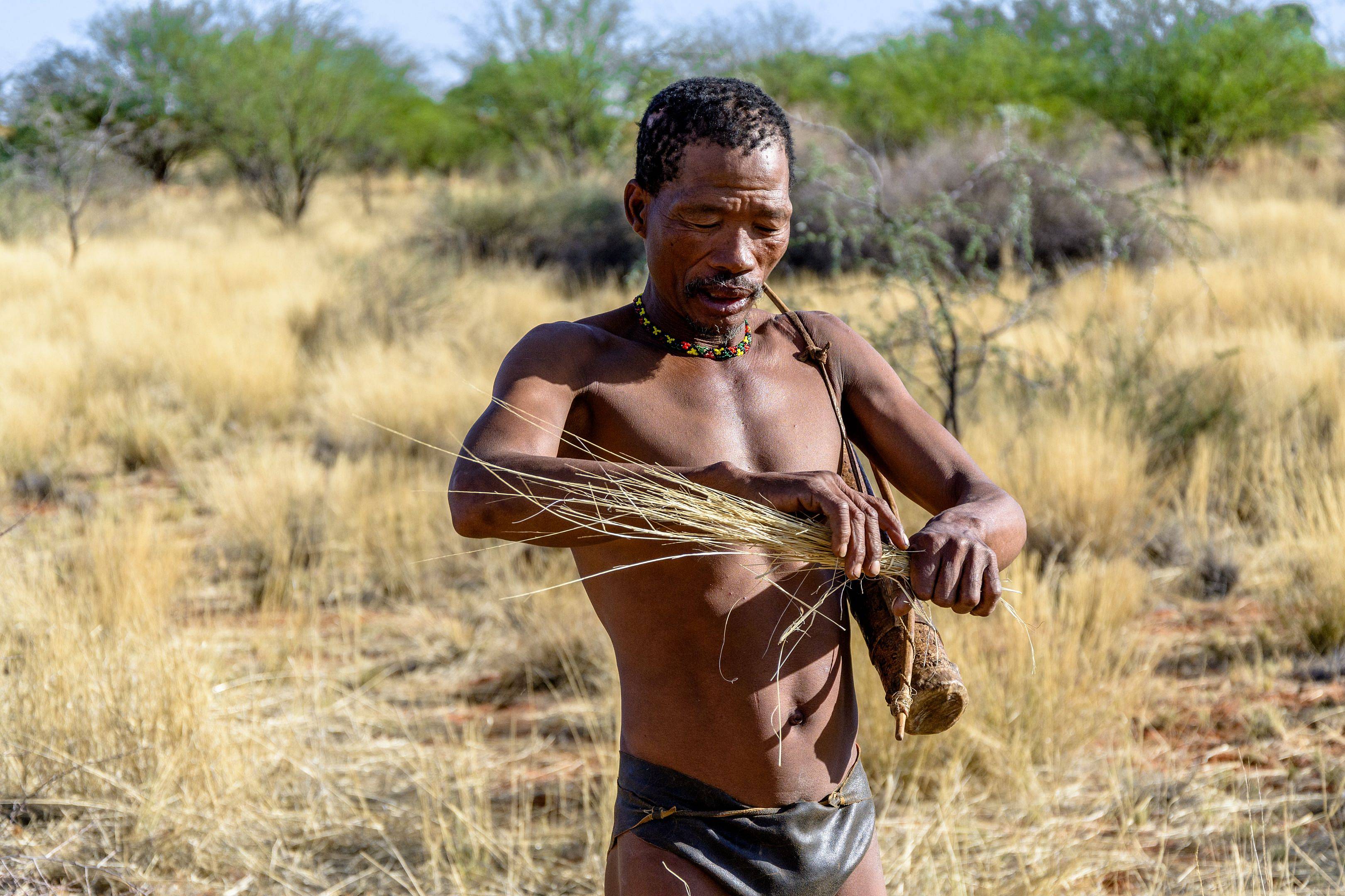 Begegnung mit den Menschen der Kalahari Wüste