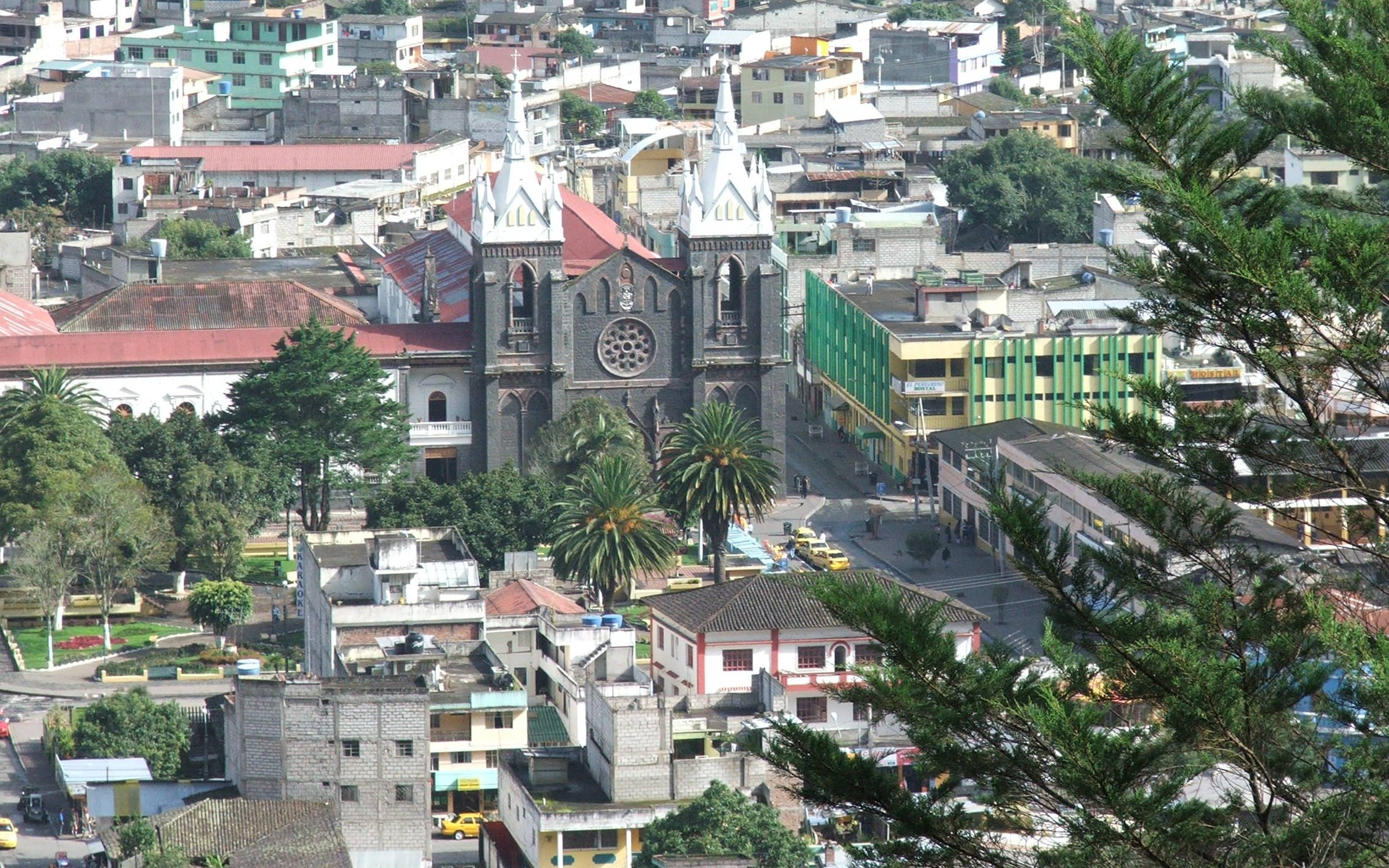 La petite ville animée de Baños