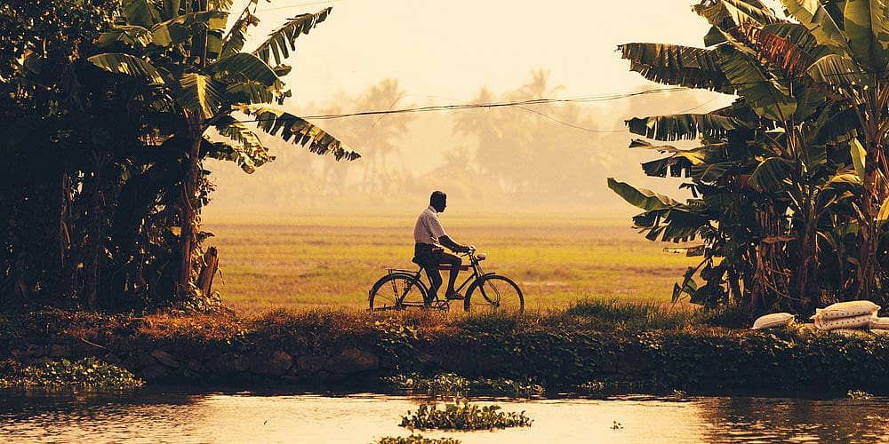 Les merveilles du Kerala à vélo