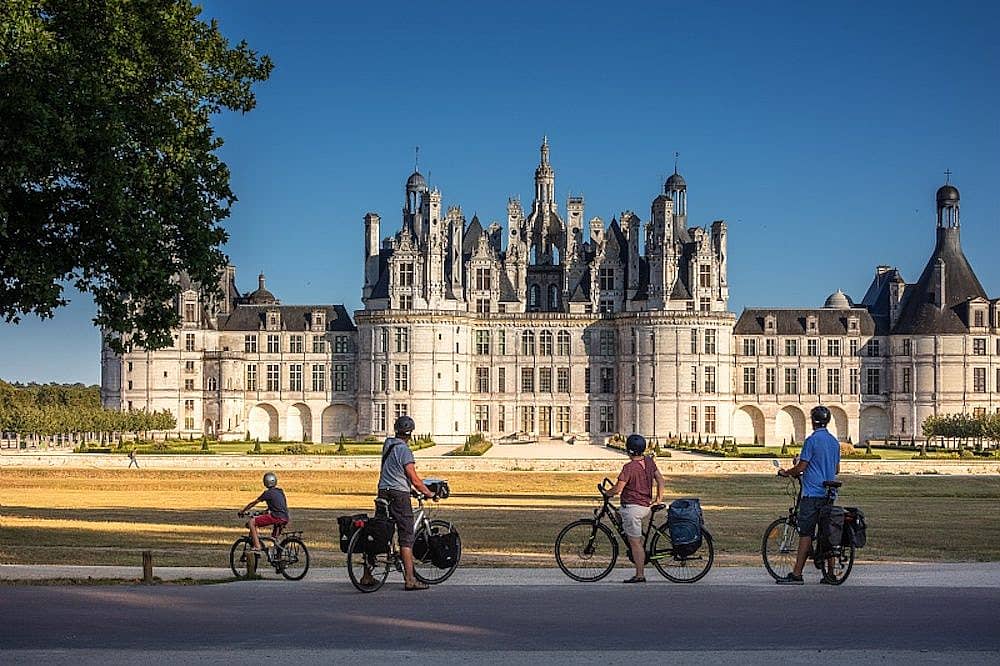 A vélo, le château de Chambord