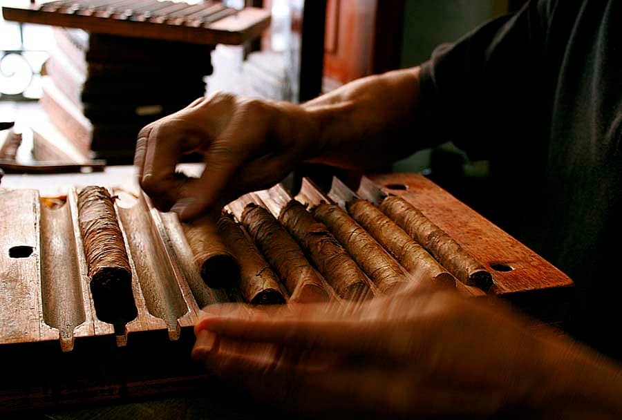 Visite d'une fabrique de cigares à Pinar del Rio