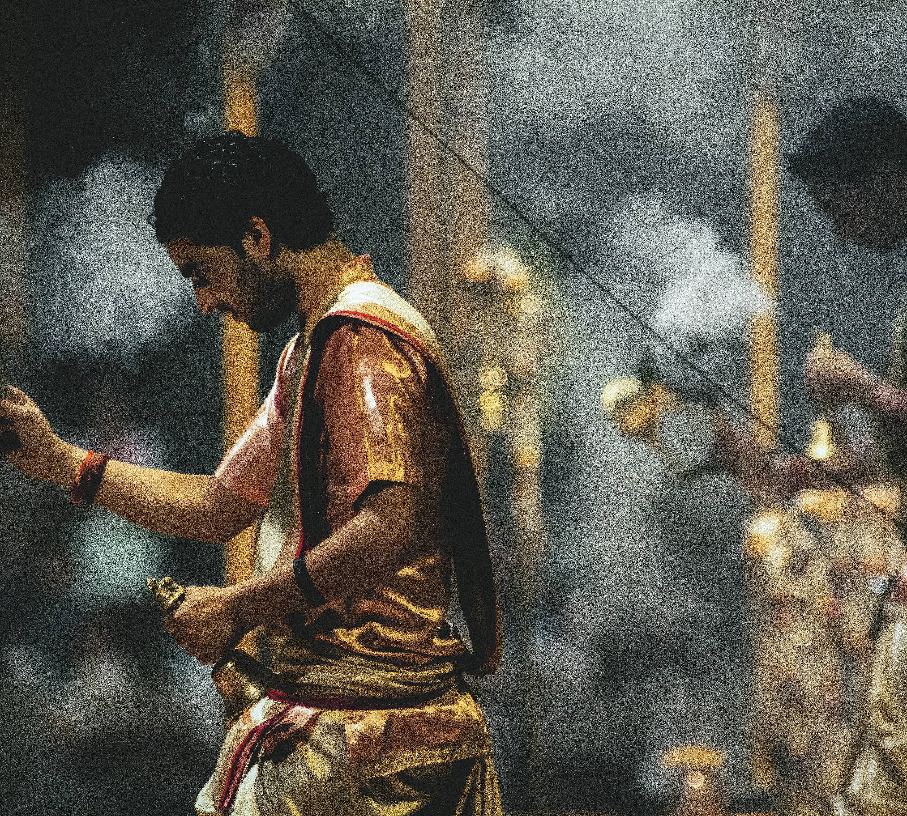Rituale während einer hinduistischen Zeremonie