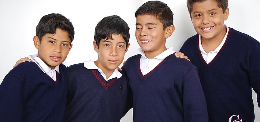Pupils in Quito, in Ecuador