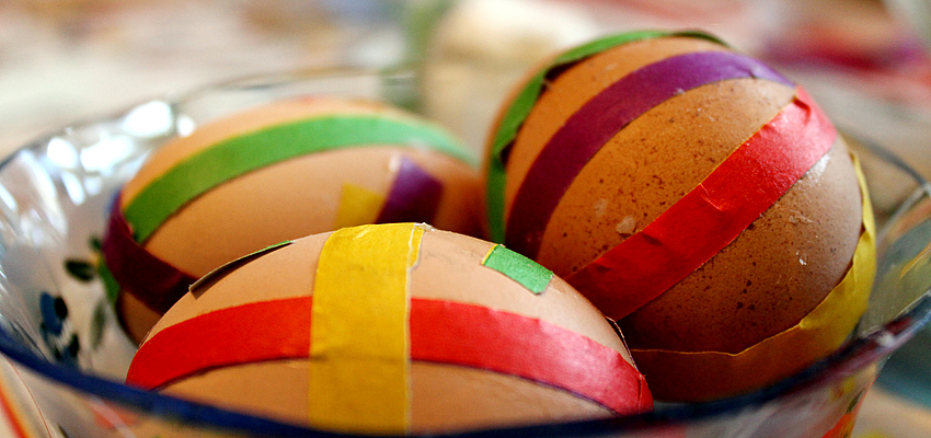 Huevos de Pascua decorados