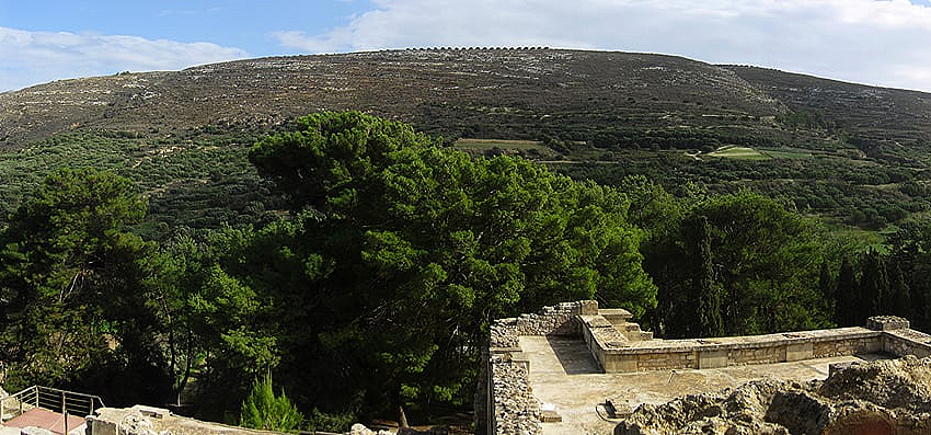 Sicht auf Knossos