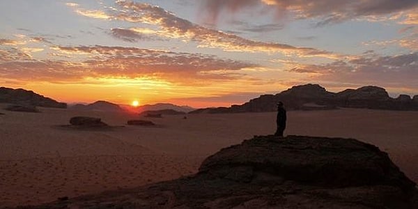 Puesta de sol en Wadi Rum
