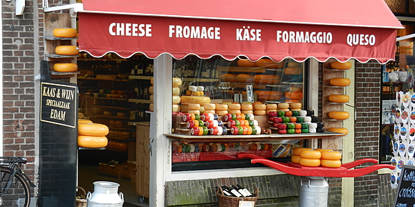 Boutique de fromage à Edam
