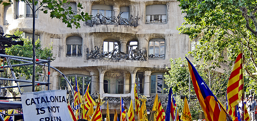 Manifestation à Barcelone