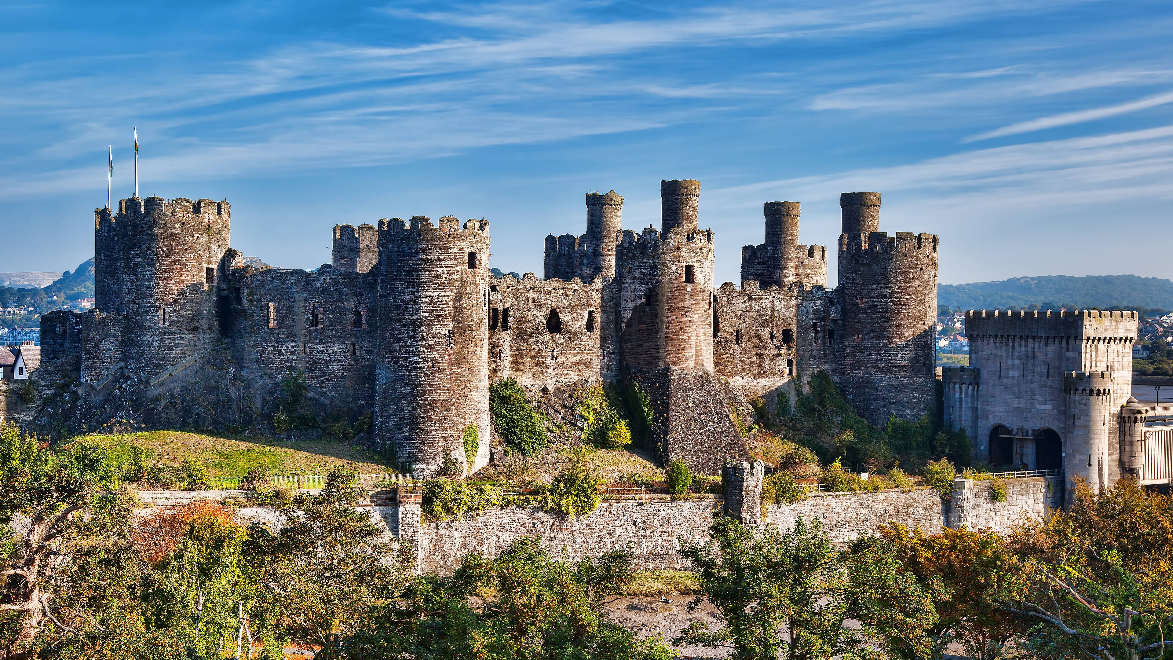 Le château Conwy du Pays de Galles