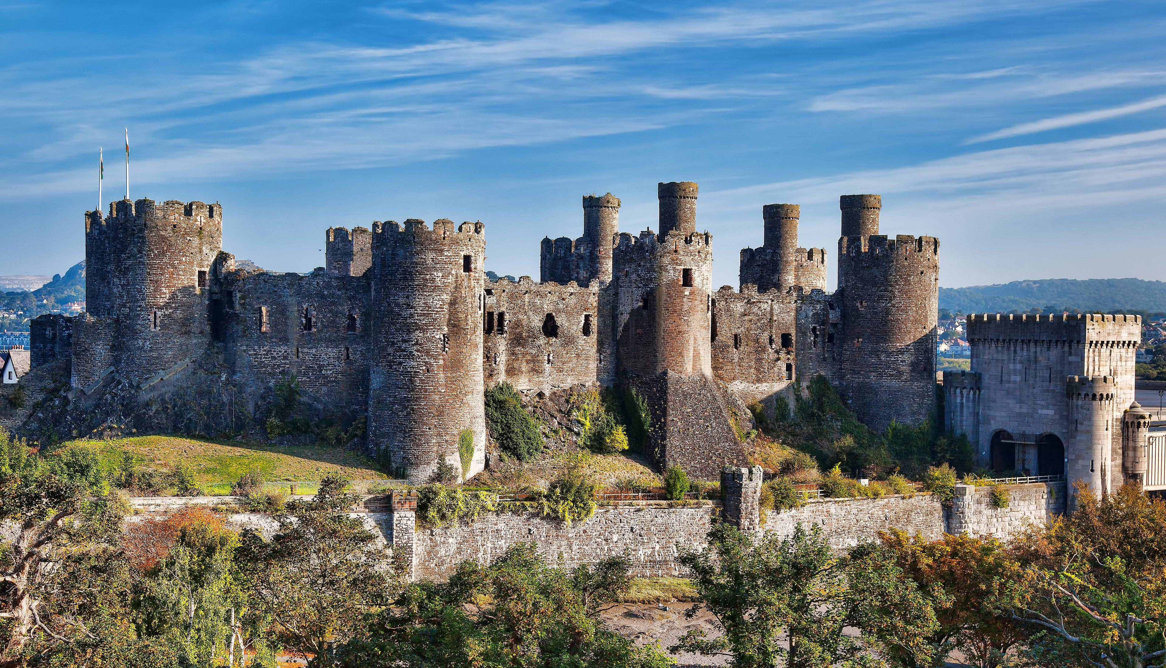 Le château Conwy du Pays de Galles