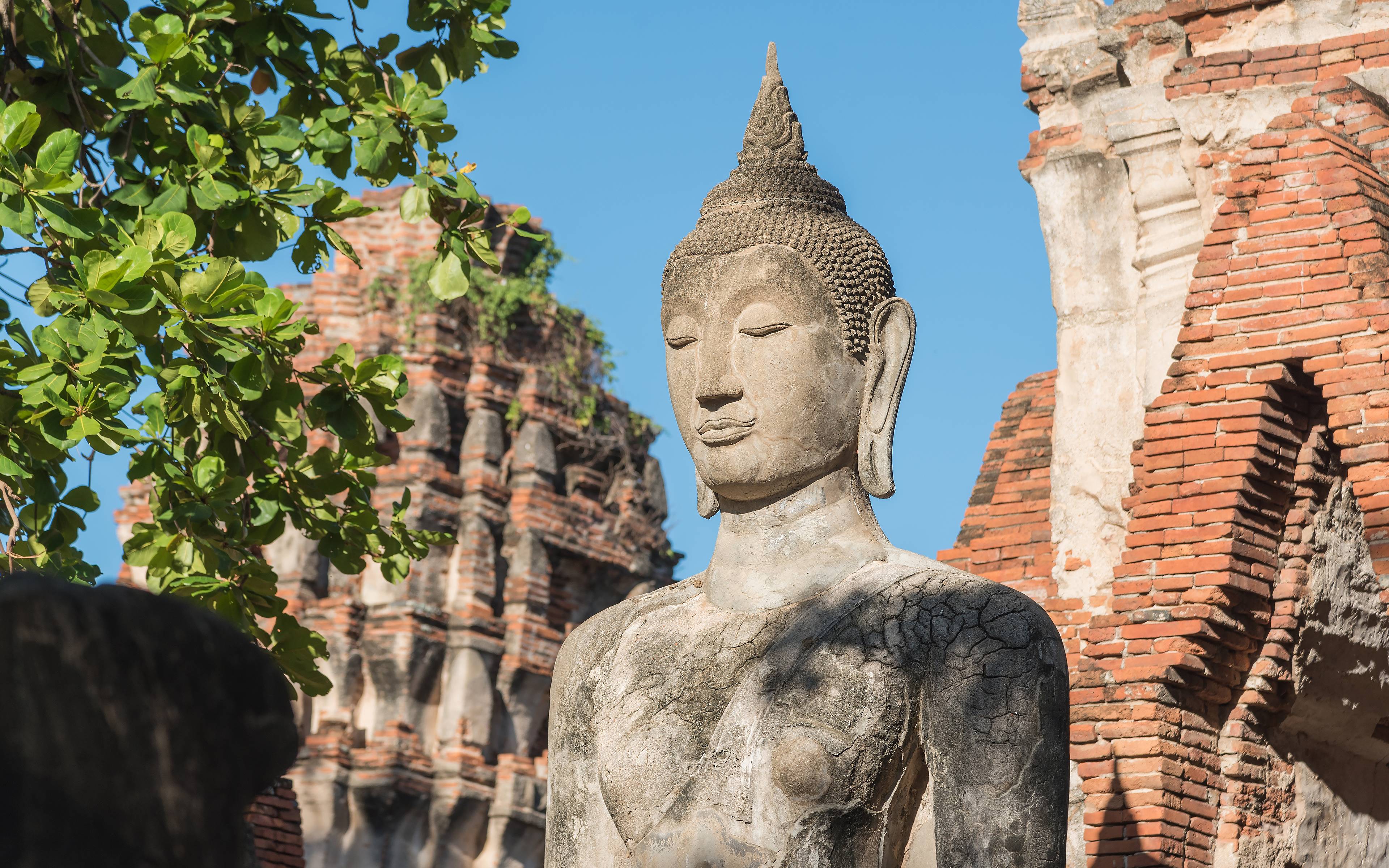 Bangkok - Ayutthaya - Lopburi - Phitsanulok. Ayutthaya, Wat Mahathat, “templo de los monos”