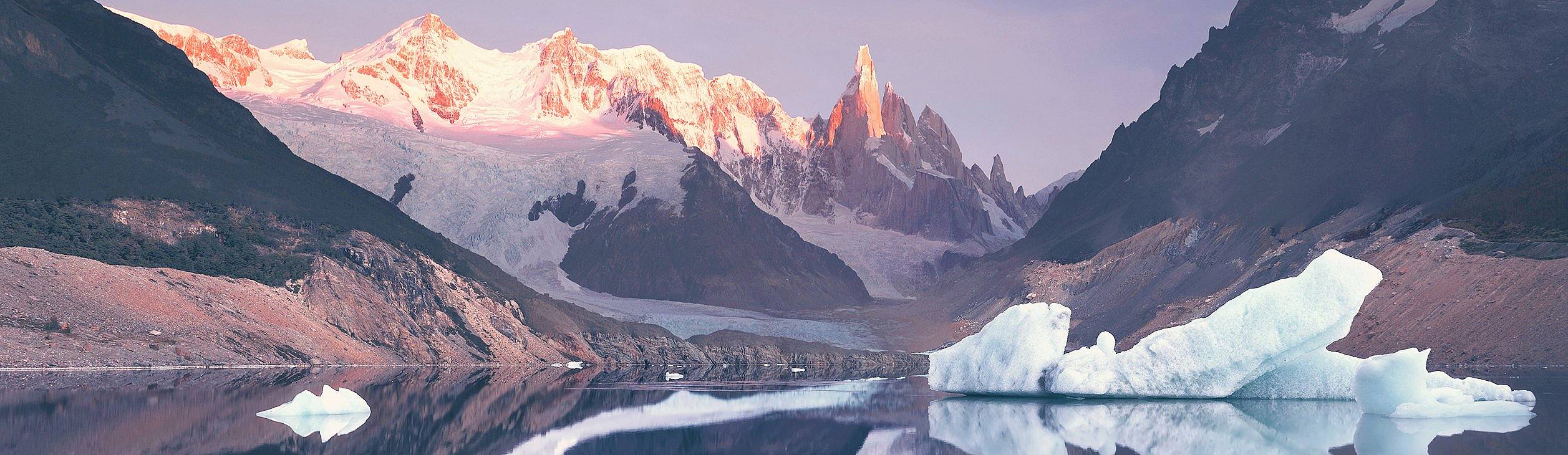 Mount Torre (Fitz Roy) at sunrise. Los Glaciares National Pa