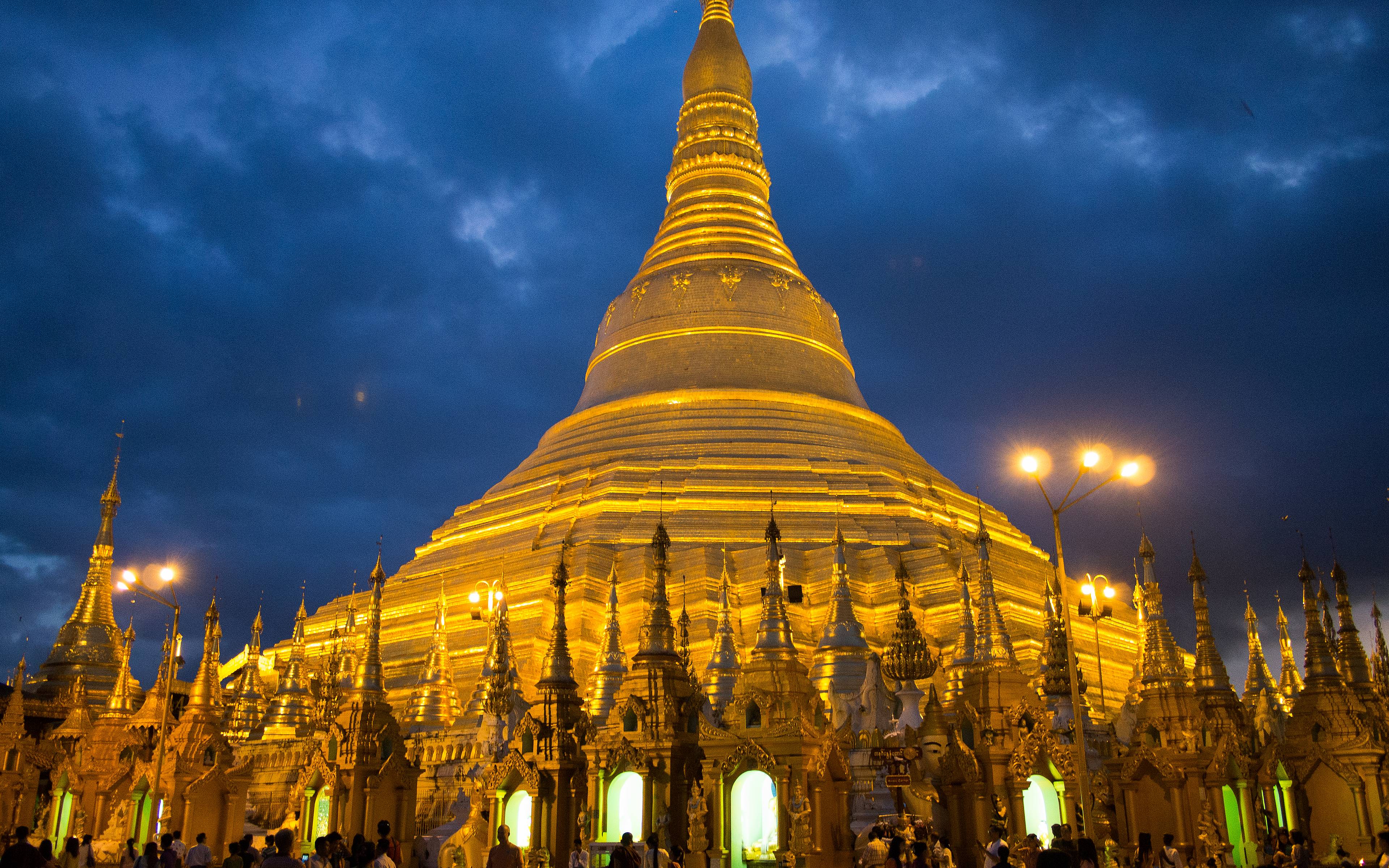 Visita di Yangon con la pagoda Shwedagon